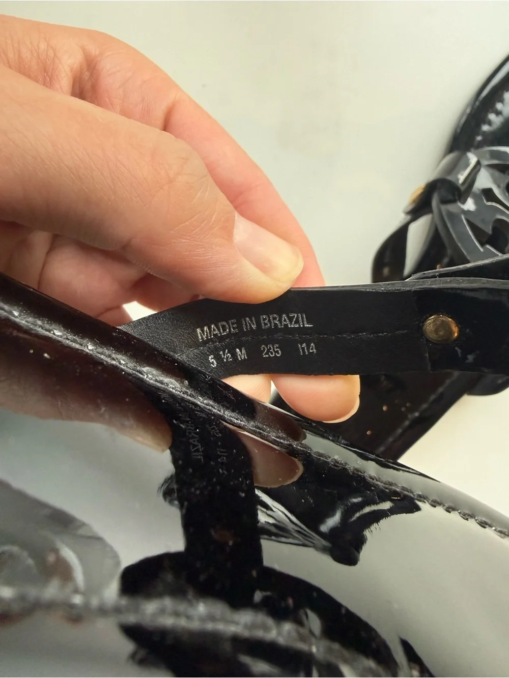 Tory Burch Black Patent Miller Sandals